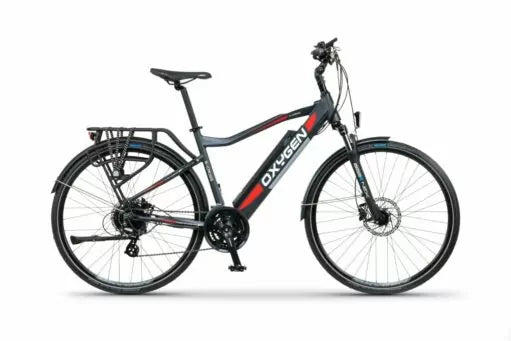 Oxygen S-CROSS CB MK2 Hybrid Electric Bike – Grey