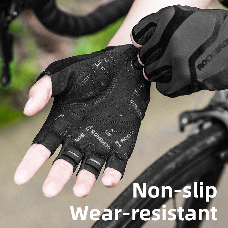 Fingerless cycling sale gloves