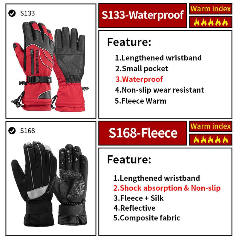 ROCKBROS - Winter Bicycle Gloves